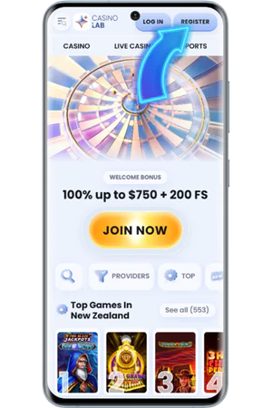 CasinoLab Casino homepage registration