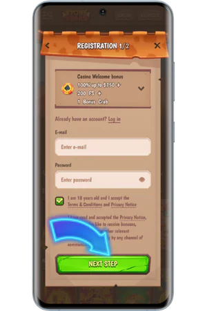 StoneVegas Casino registration form fields