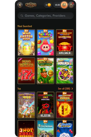 Gransino Casino search function