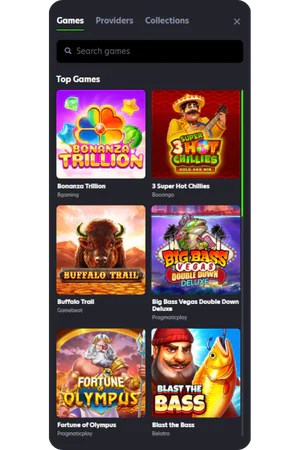 Neospin Casino search function