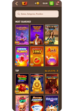 StoneVegas Casino search function