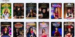 Live dealer casino games with real dealers and HD video streams