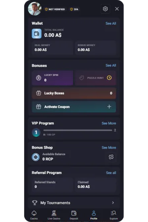 Personal Account section ScreenShot
