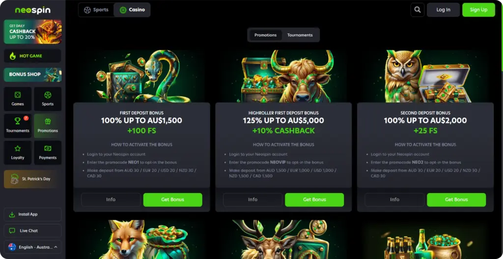 Promo Setion BIG IMG NeoSpin