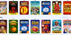 Specialty casino games including crash, mines, plinko, and dice games